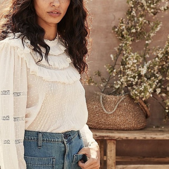 Doen Atalia ruffle top NWT size xs - Picture 10 of 11